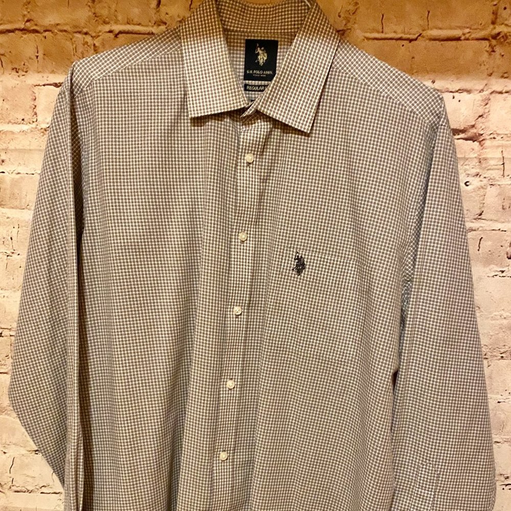 U.S. MEN'S POLO SHIRT SIZE L LONG SLEEVE